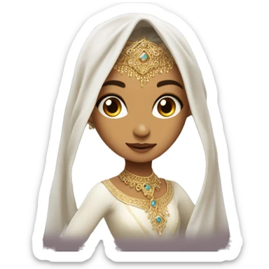 veela: Beautiful, enchanting beings with magical abilities and a temperamental nature, often appearing as dancers with veils. sticker