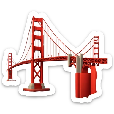 Golden Gate Bridge sticker