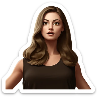 girl by the window sticker