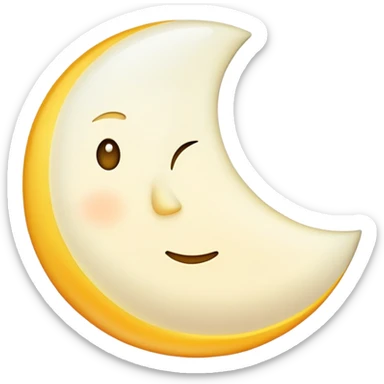 Half moon  sticker