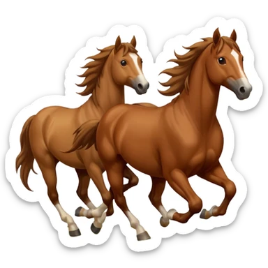 Hundred horses sticker