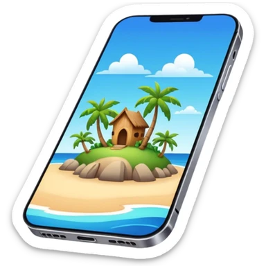 iPhone 14 Pro with Dynamic Island, sleek design sticker