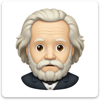 karl marx but he's derp sticker