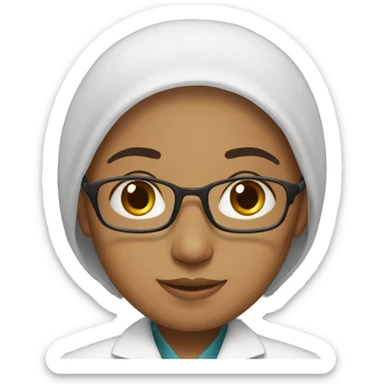 Beautiful Muslim doctor  sticker