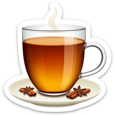 ince belli çay bardağı emojisi yap. Bardakta türk çayı olsun. Bunu canva da kullanıcam. Arka plana uysun lütfen o formatta yap sticker