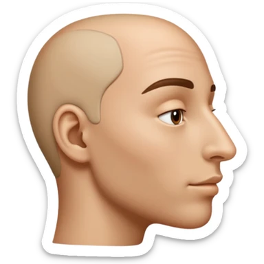 nose from the side sticker