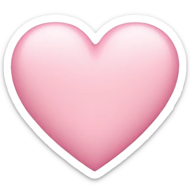Pastell pink Heart  sticker