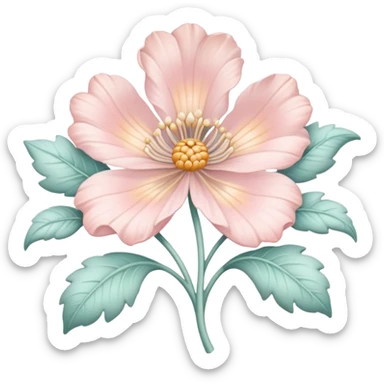 rococo flower sticker