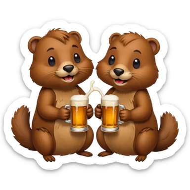 Beavers Drink Beer
 sticker