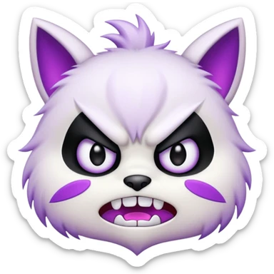 Kuromi angry face sticker