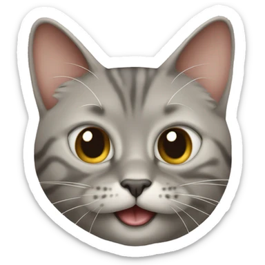 Crack un gato siamés extremadamente feliz sticker