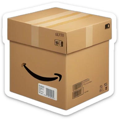 Amazon box sticker