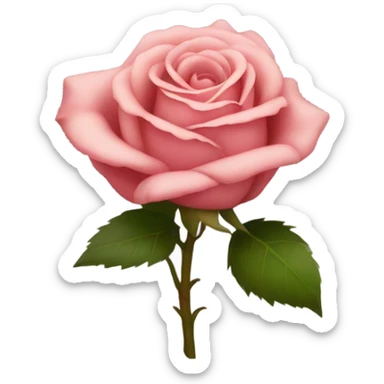 Rose with body sticker