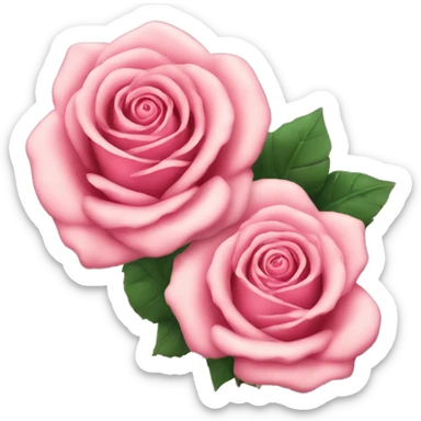 Roses with leoprint sticker