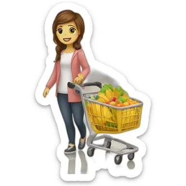 shopping sticker