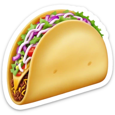 Hot light purple tacoshell  sticker