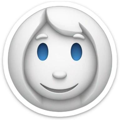 Un like blanco dentro  de un circulo azul sticker