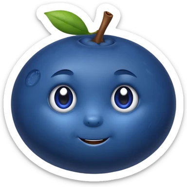 blueberry sticker