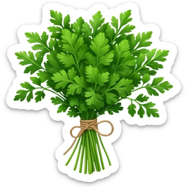 parsley herb bouquet sticker
