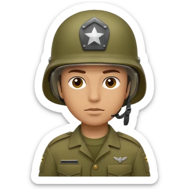 create me a emoji for discord, it should be a soldier. sticker