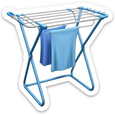 laundry drying rack sticker