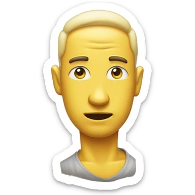 Yellow emoji ￼bombastic side eye￼ sticker