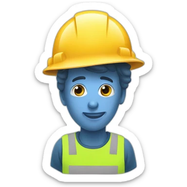 stereotypical portuguese man with construction helmet sticker