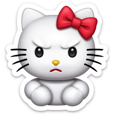 Hello-kitty hello-kitty mad sticker