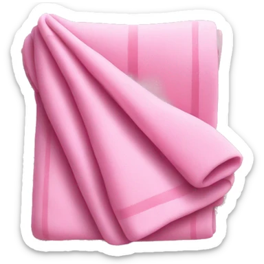 Pink folded blanket sticker