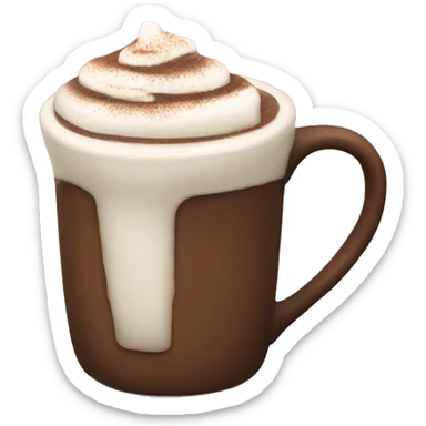 Hot chocolate mug sticker