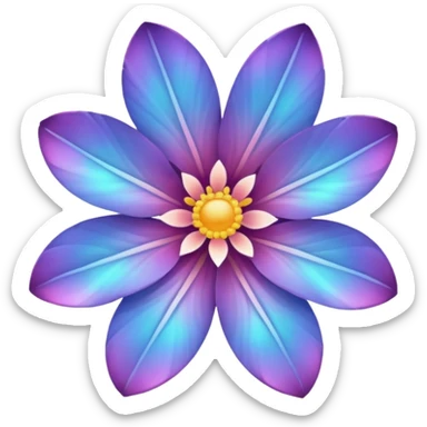 Space-Petalled Flower,  sticker
