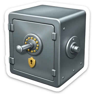 Locked money vault sticker