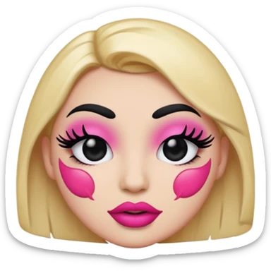 Sasssy emoji baddie edition a circle emoji sticker