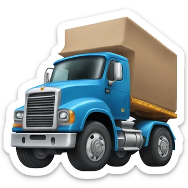 Truck with big wheels sticker