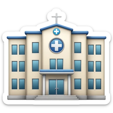 Hospital building sticker