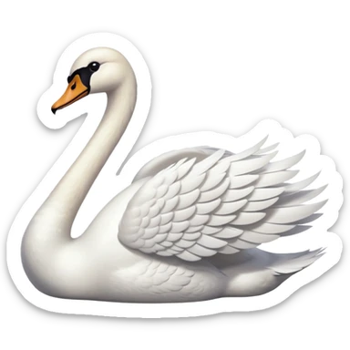 Swan sticker