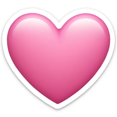 Pink heart being hugged sticker