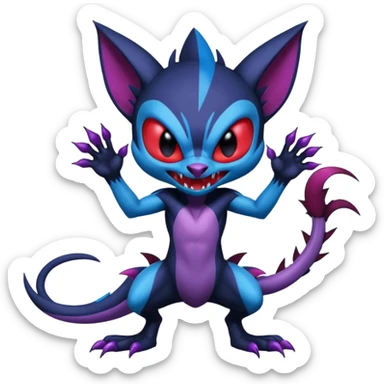 Venom-Stitch-Sneasel-fusion, full body sticker