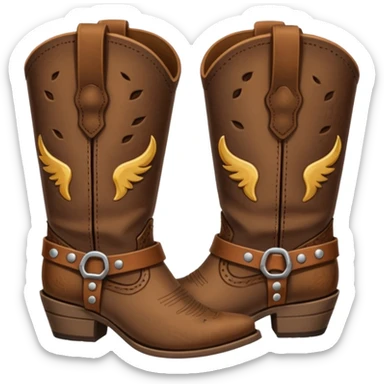 Cowgirl boots sticker