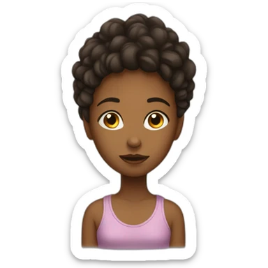 A girl who us tired sticker