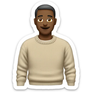 Beige sweater  sticker