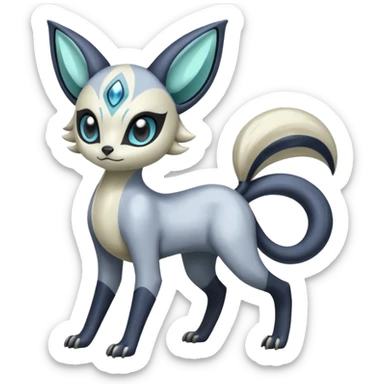 Genet-Absol-Meloetta-Primagen-fusion-creature  sticker