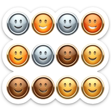 Subscription badges by levels first, second, third sticker