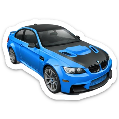 Bmw m3 blue sticker