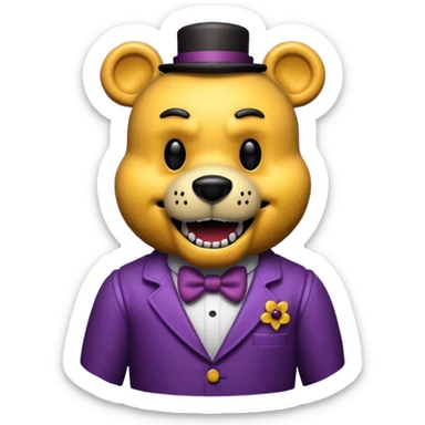 Nightmare Fredbear sticker