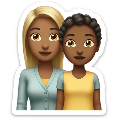 Aunt and niece sticker