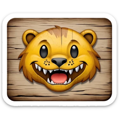 Sign that says rawr sticker