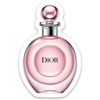 Pastel pink Dior perfume  sticker