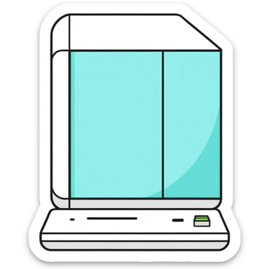 sticker style tech lab, bold outlines, fun vibe sticker