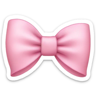 A baby pink bow  sticker